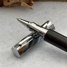 Handmade Rollerball Pen in Ancient Bog Oak Wood
