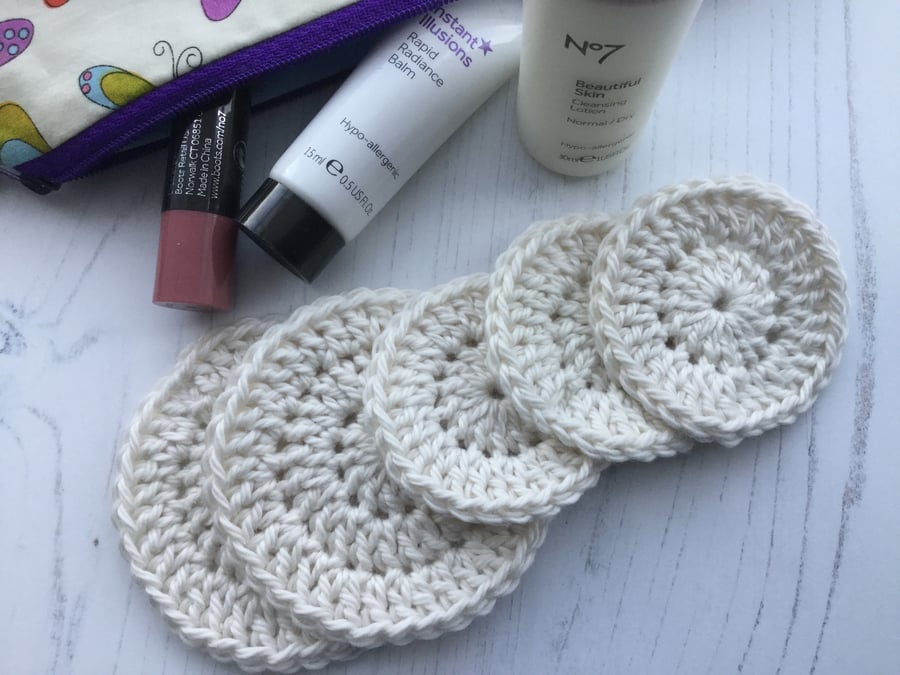 Crochet Reusable Makeup Remover Pads 