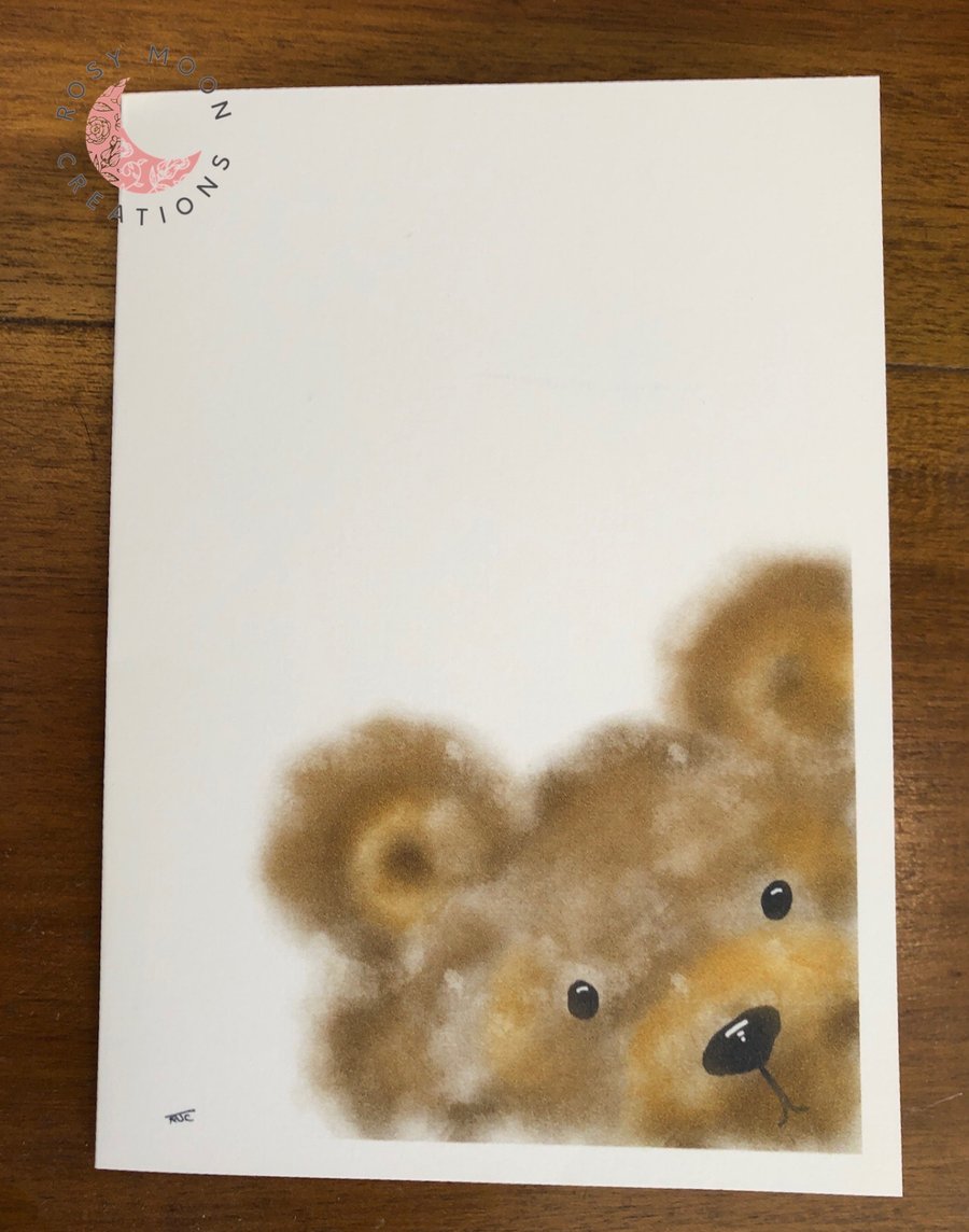 Golden Bear Hugs, Blank Card