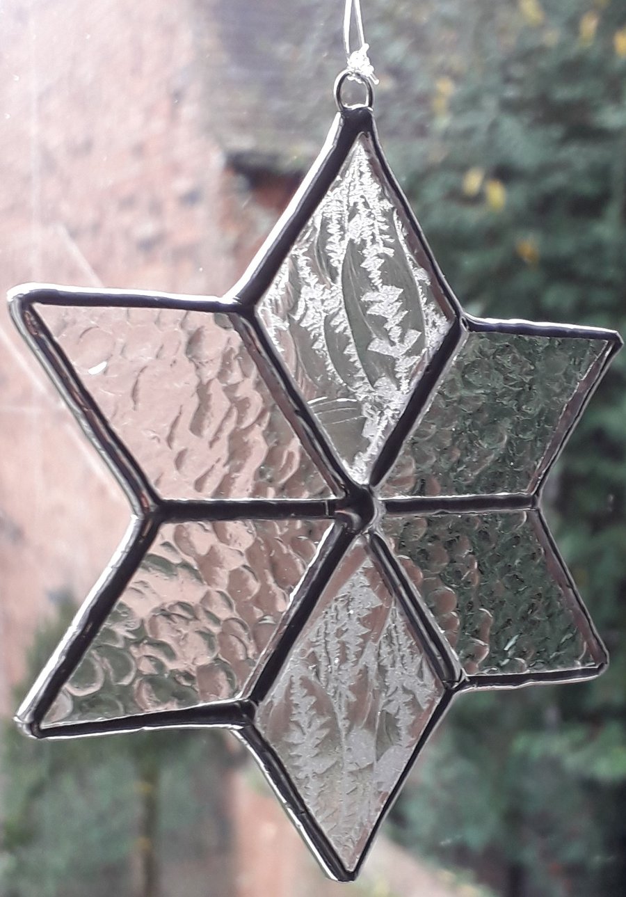 STAINED GLASS SNOWFLAKE