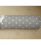 Bolster Cushion Cover 16" x 6" Cylinder Neck Roll Polka Dots Grey White Spots - Image 2
