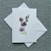 hand painted floral blank greetings ( ref  ( F 163 )