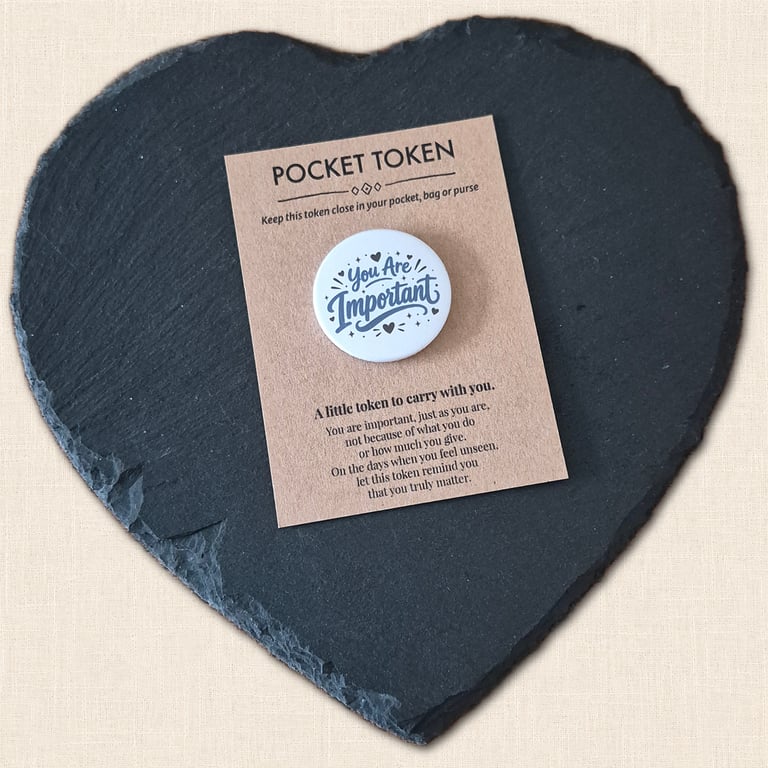 You Are Important Pocket Token - Little Reminder You Truly Matter