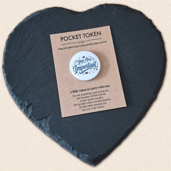 You Are Important Pocket Token - Little Reminder You Truly Matter