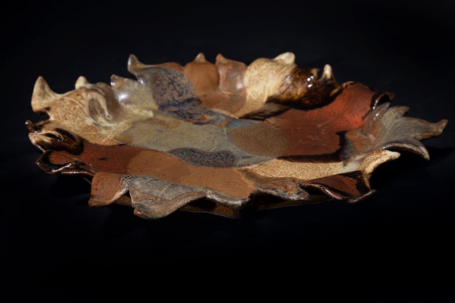 Autumn 9-Leaf Plate