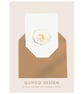White Rose flowers Greetings Card Wedding (QM 333)