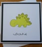 Dinosaur Birthday Card - Cutie Saurus - Image 2