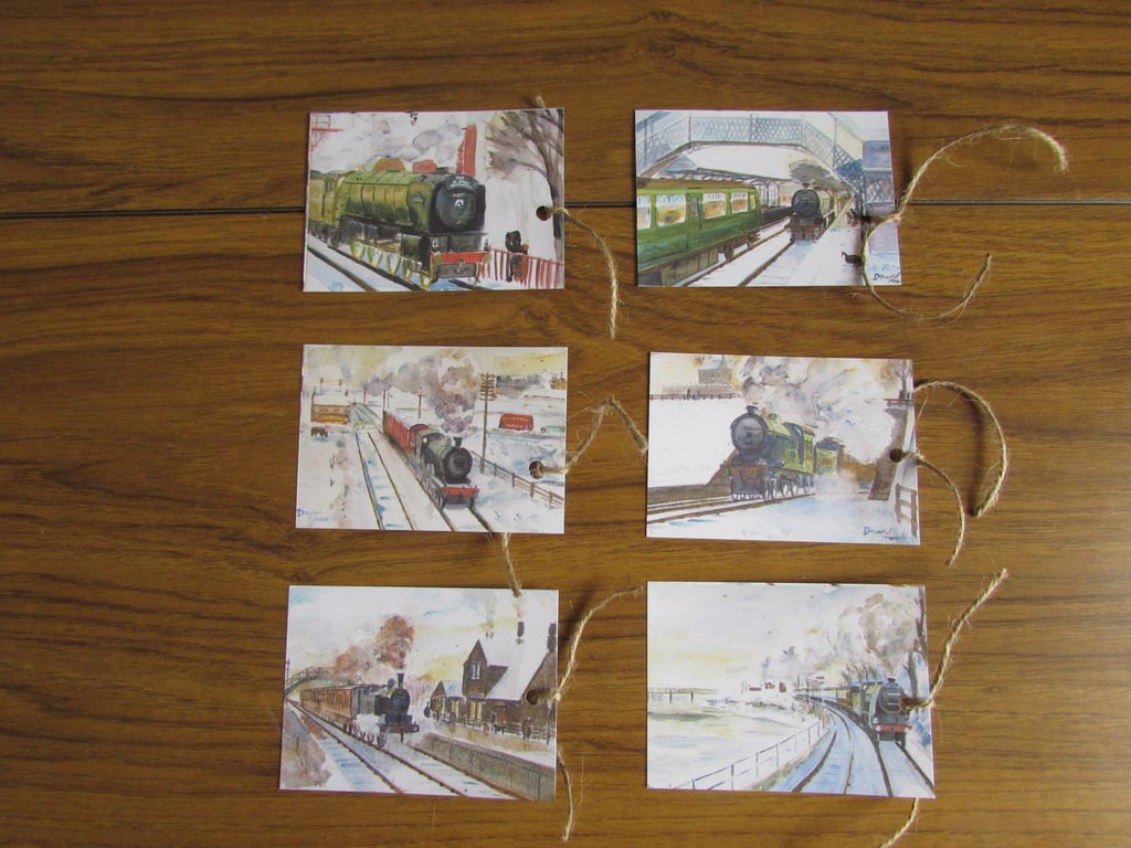 Newcastle and Carlisle Railway Christmas gift tags