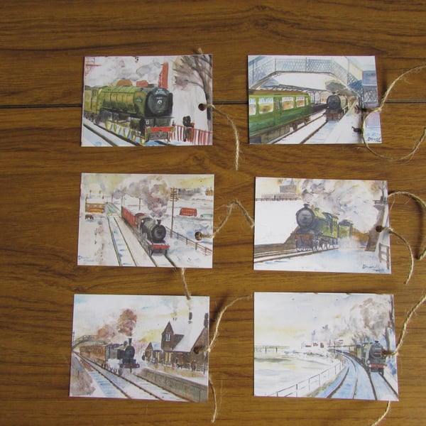 Newcastle and Carlisle Railway Christmas gift tags