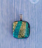 Gorgeous Dichroic fused glass pendent - Image 3