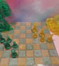 Green and Yellow Chess Set