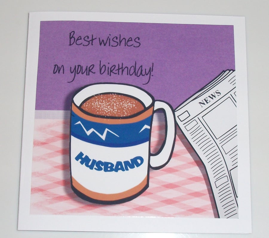 Husband birthday card
