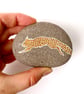 Copper Red Squirrel Stone, Handpainted Real River Rock Art, Cute Animal Gift - Image 1
