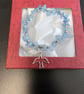 Amazonite Natural Gemstone Bracelet with charm and meaning card  - Image 3