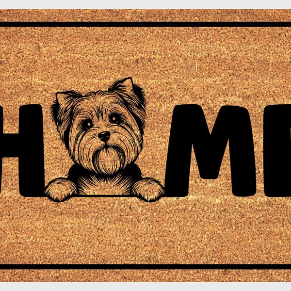 Biewer Terrier Door Mat No.5 - Biewer Terrier Welcome Mat - 3 Sizes