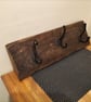 Beautiful Rustic Board with Vintage Coat Hooks - Image 2
