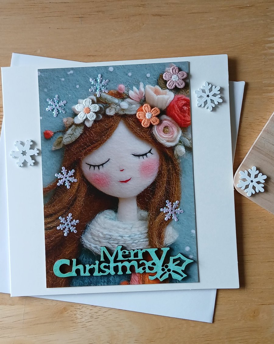 Image of Handmade Christmas Card 