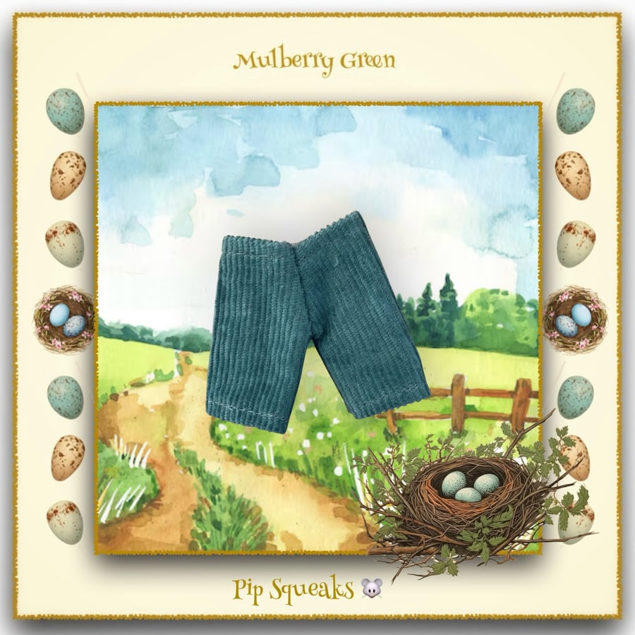 Pip Squeaks’ Teal Corduroy Trousers 