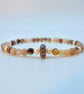 Striped Agate & Freshwater Pearl Bracelet, Birthday, Anniversary Gift For Her - Image 3