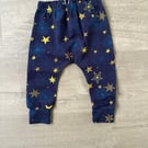 Star and snowflake cuffed leggings - up to 12-18 months