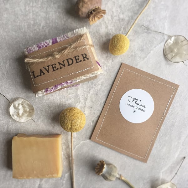 Lavender Gardener's Wild Flower Seed & Soap Collection
