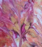 (42) Abstract Acrylic Art on Canvas, Framed, Gold Leaf - Image 2