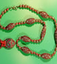  handmade necklace pendant Indonesian beads and Indonesian Fish pendant 