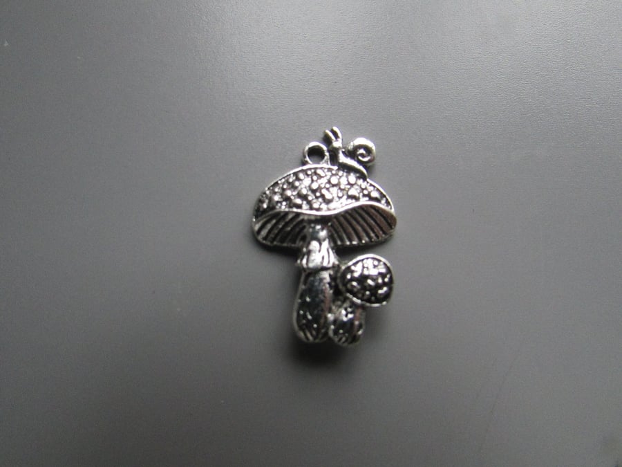 Toadstool Mushroom Fungi Tibetan silver Jewellery Charm