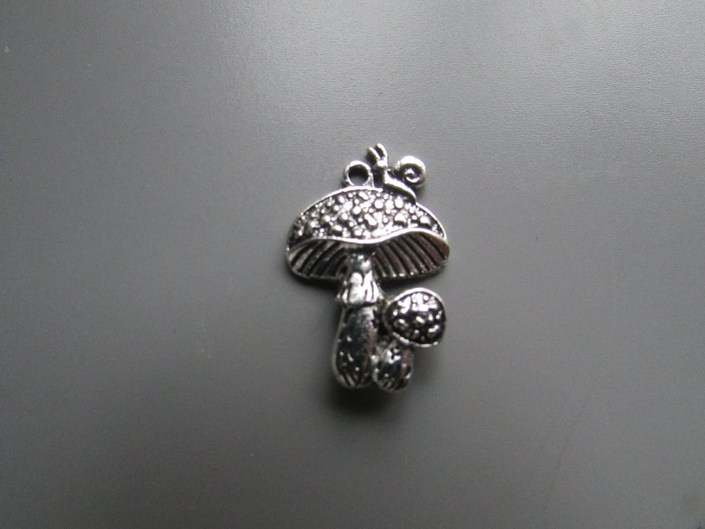 Toadstool Mushroom Fungi Tibetan silver Jewellery Charm