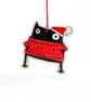 Black Cat Christmas decoration - Image 2