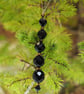 Black And Gold Vintage Crystal Ornament - Image 1