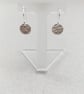 Hammered Small Sterling Silver Circle Disc Earrings - Image 3