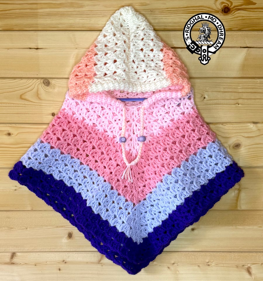 Hooded Poncho 2 - 3 Years