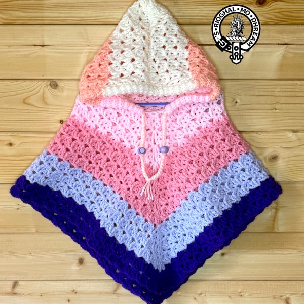 Hooded Poncho 2 - 3 Years