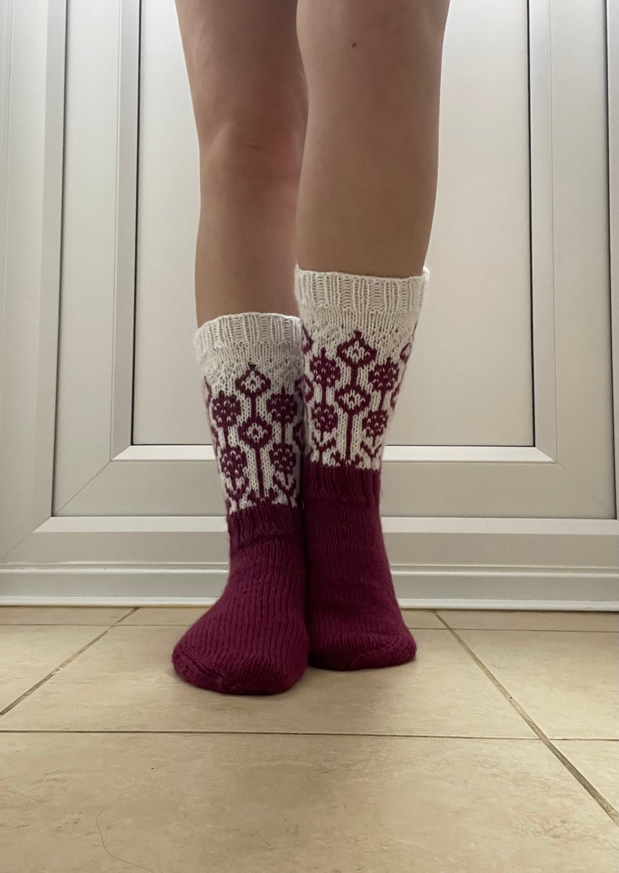 Knit wool socks deals