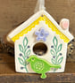 Perfectly Imperfect Reduced price ceramic birdhouse decoration 