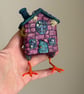 Spun Cotton Baba Yaga Hut Purple - Image 4