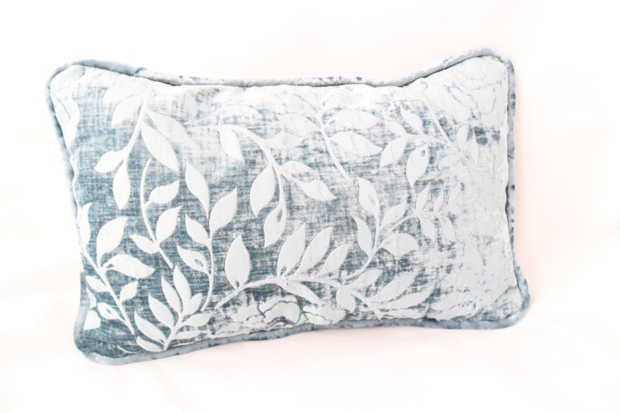 Accent cushion in duck egg blue