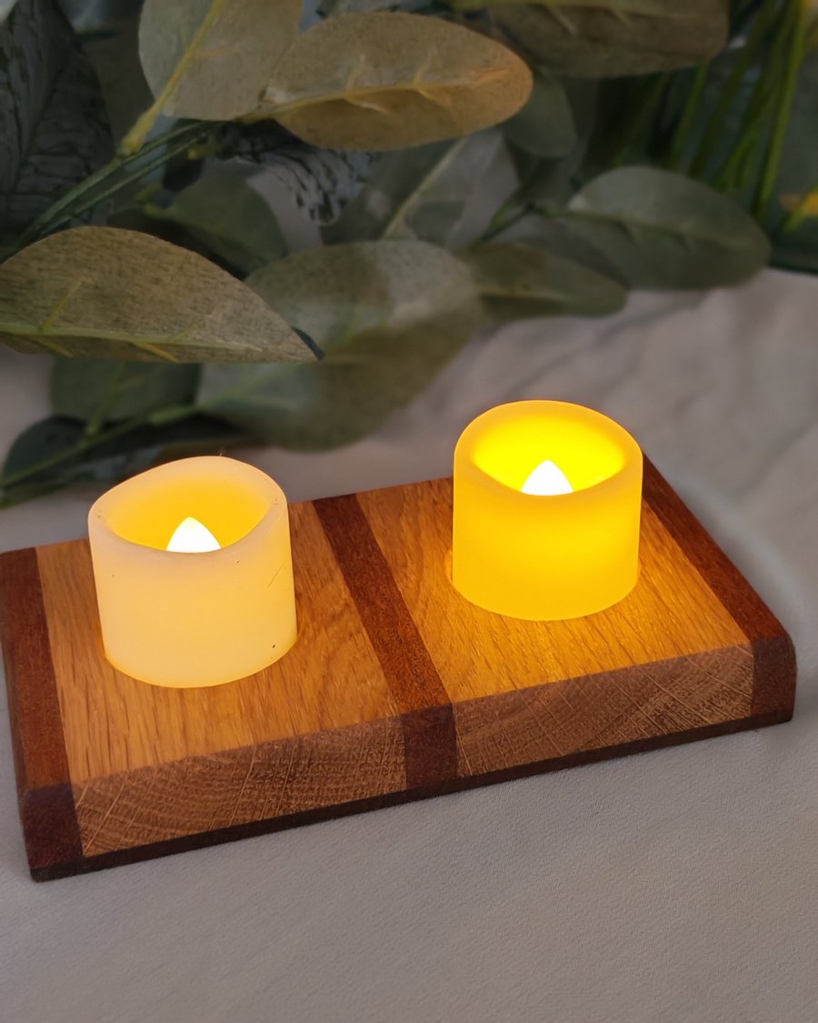 Hardwood Tealight Holder