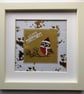 Handmade Framed Robin Art: Christmas Remembrance Keepsake Gift. - Image 6