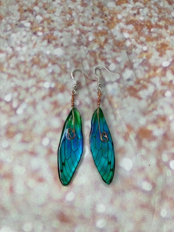 Earrings, fairy wings , faeries wings ear decor