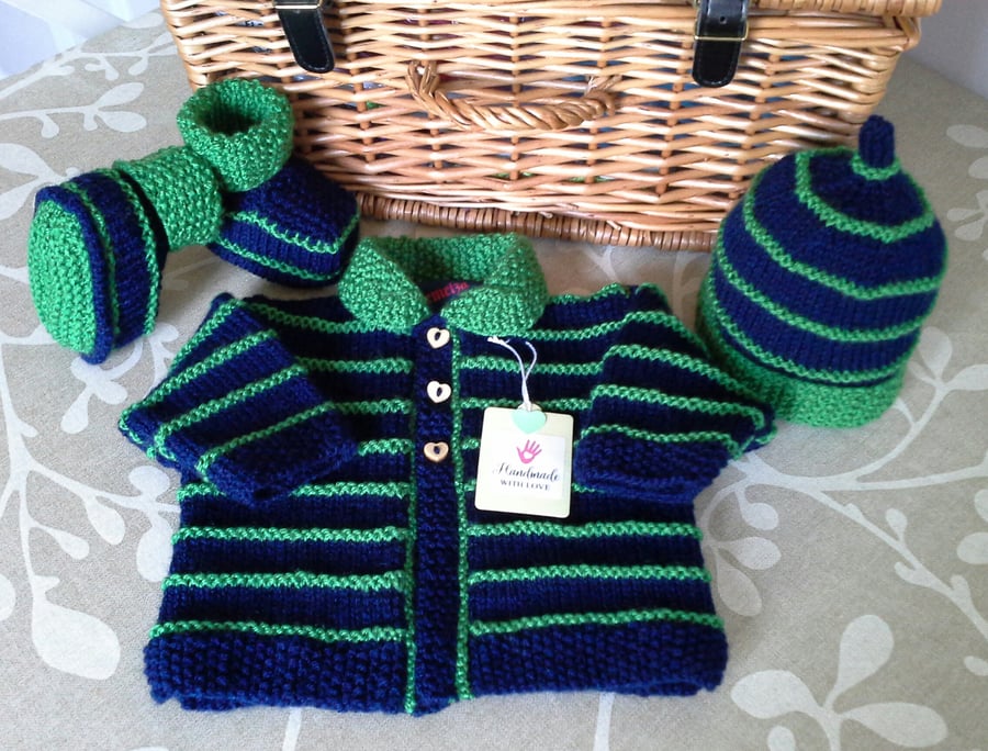 Baby Boy's Leyette Set  0-3 months