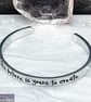 THE FUTURE IS YOURS TO CREATE Hand Stamped Cuff Bracelet - Image 2
