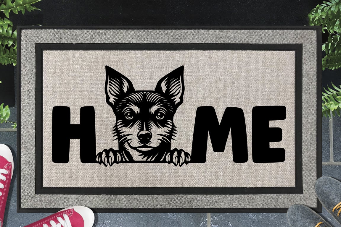 Rat Terrier Home Door Mat - All Weather Doormat - 45x70cm 