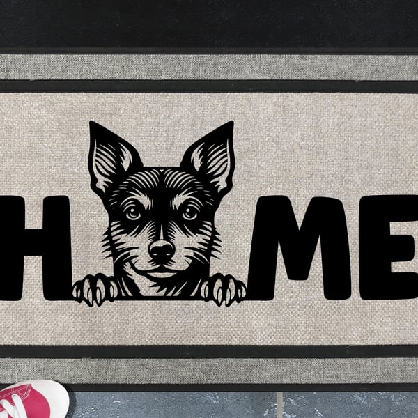 Rat Terrier Home Door Mat - All Weather Doormat - 45x70cm 