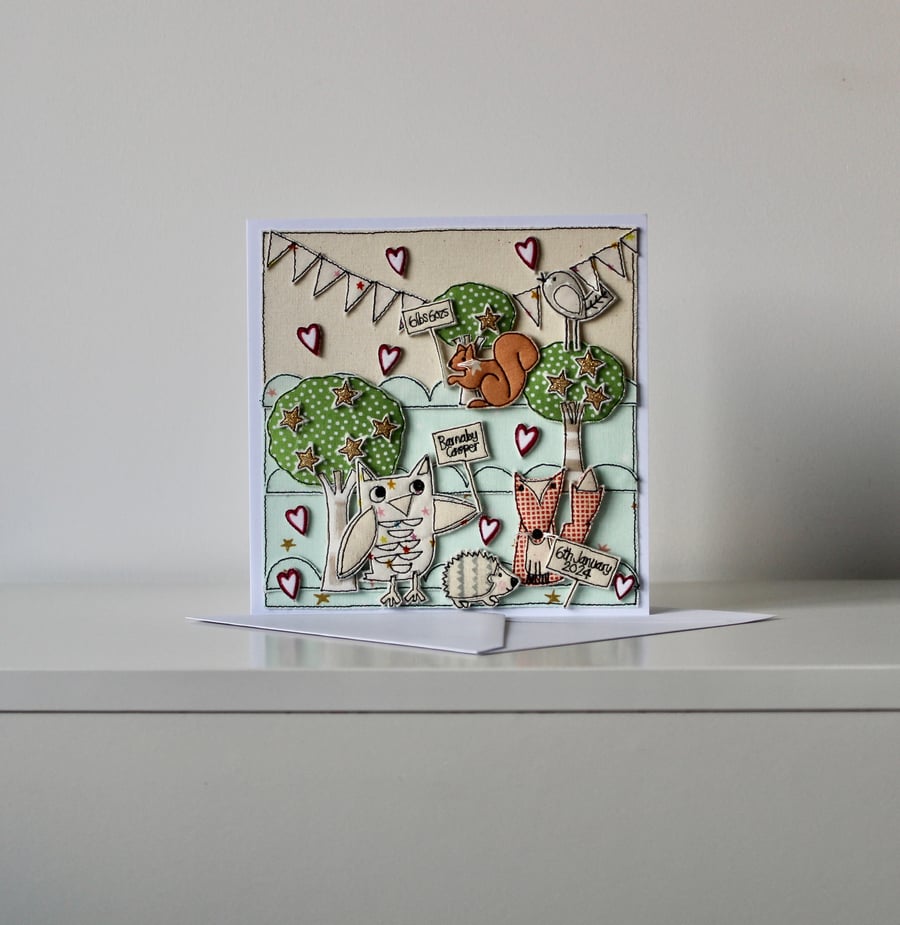 Special Order for Mary - 'New Baby' - Personalisable Handmade Blank Card