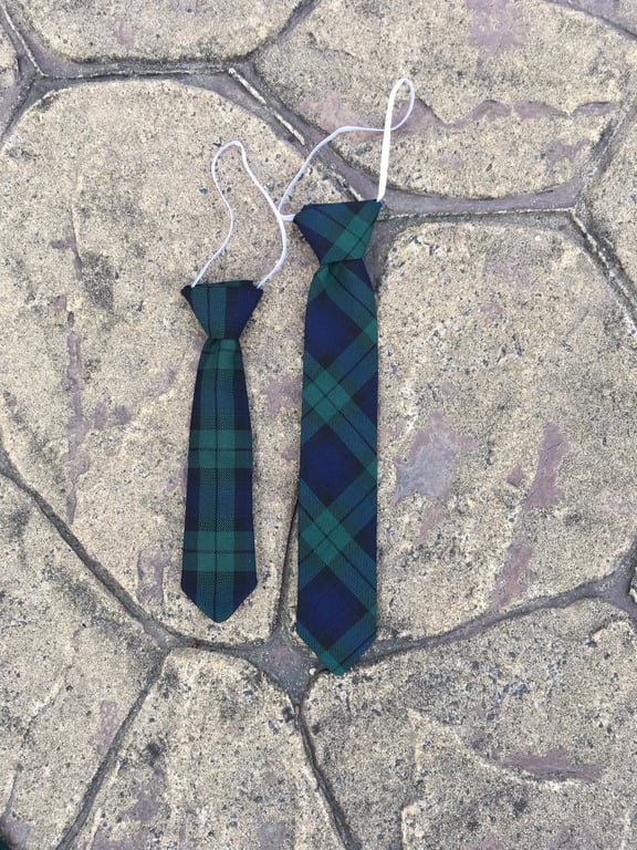 Black watch Tartan Tie, Toddler, Kids