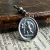 Double sided Memento Mori Wax Seal Skull & Grim Reaper Clip On Pendant 