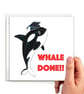 Personalised Whale Graduation Card, Congratulations Card - Image 2