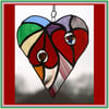 Heart of Hearts - Rainbow Stained Glass Suncatcher